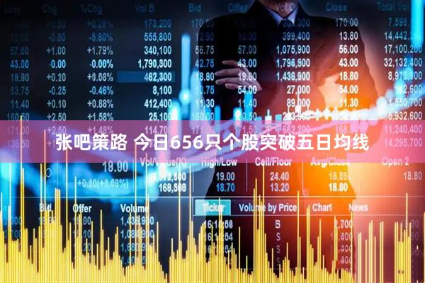 张吧策路 今日656只个股突破五日均线
